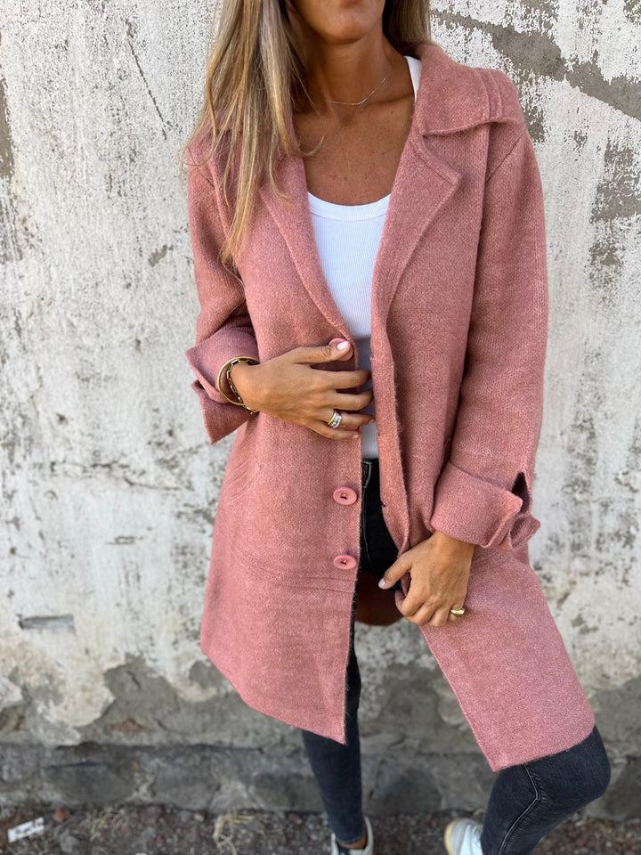 Ada - Stylish Long Knit Coat