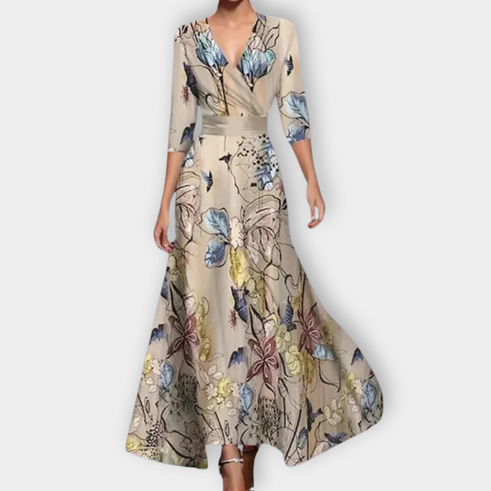 Adel - Floral Wrap Maxi Dress