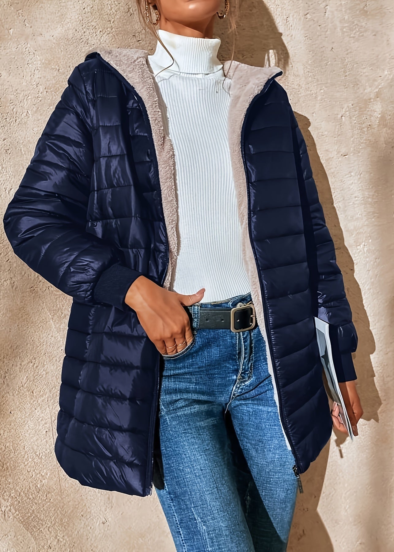 Abigail - Windproof Mid-Length Puffer Jacket