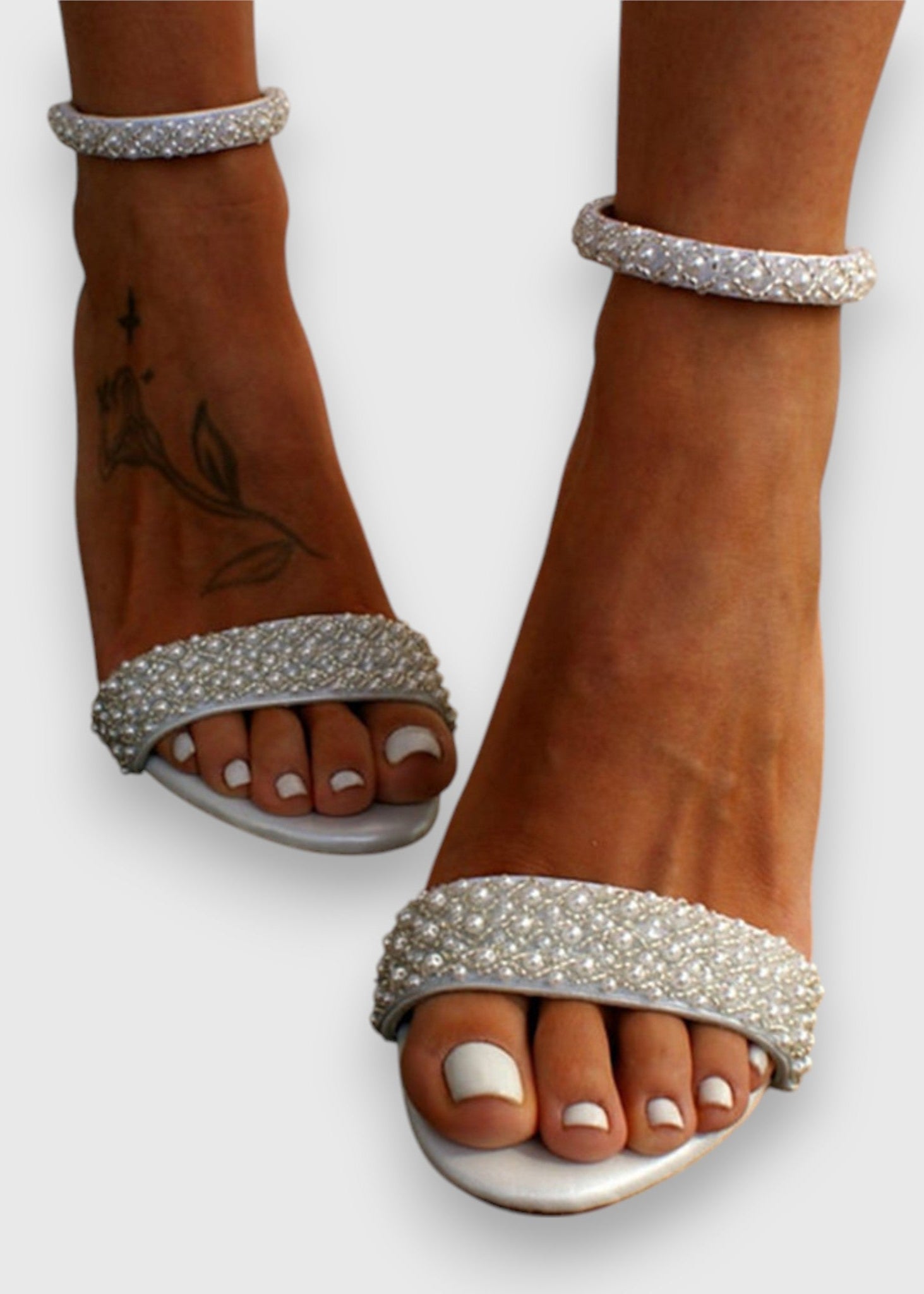 Anara - Pearl Embellished Heels