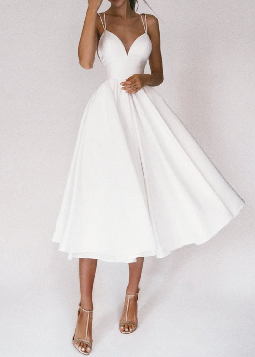 Charly - Elegant strappy V-neck dress
