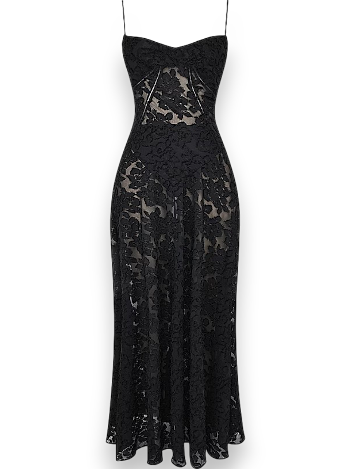 Amara - Blossom White Floral Vintage Gown