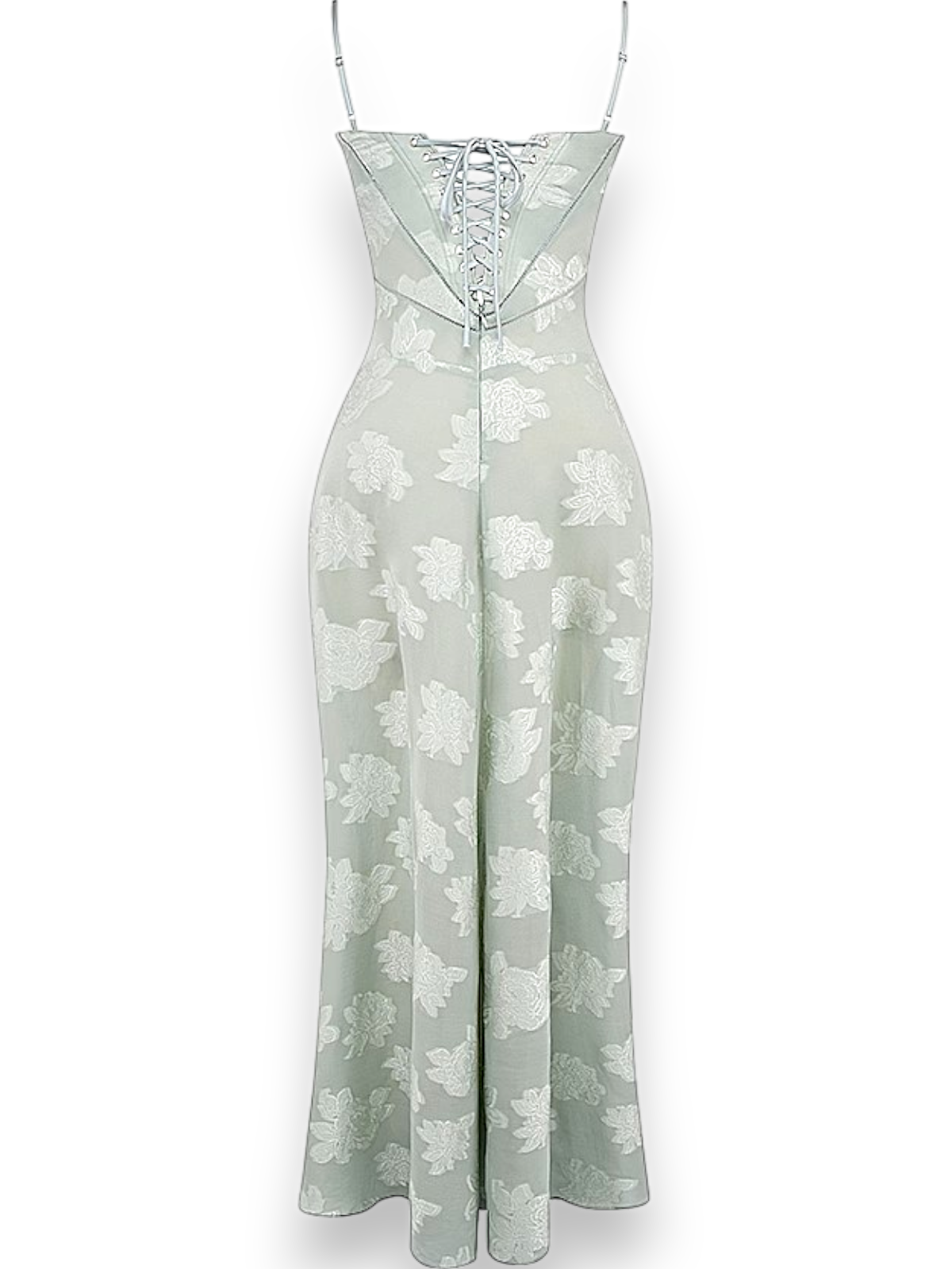 Amara - Blossom White Floral Vintage Gown