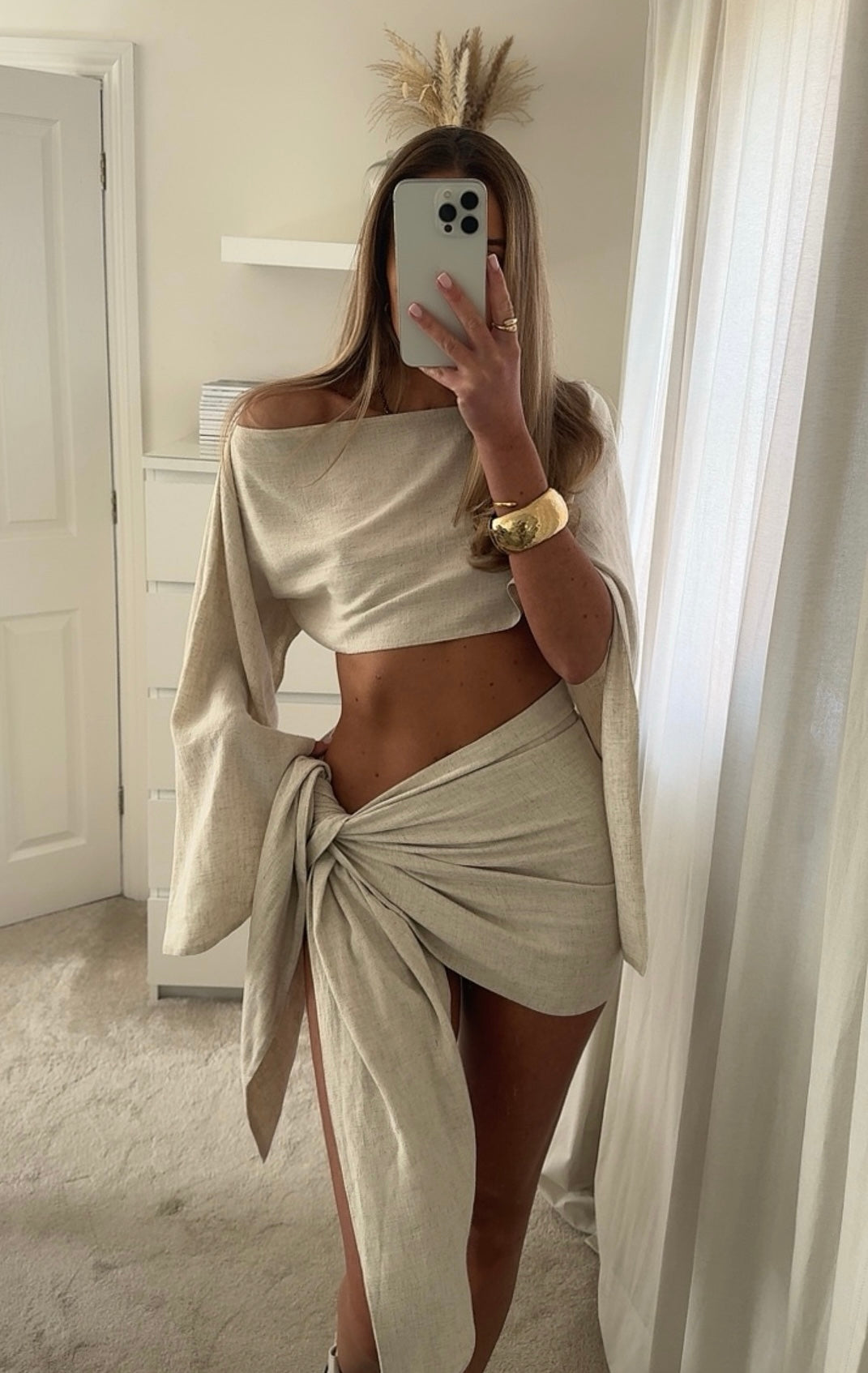 Ainsley - Linen Sarong Set