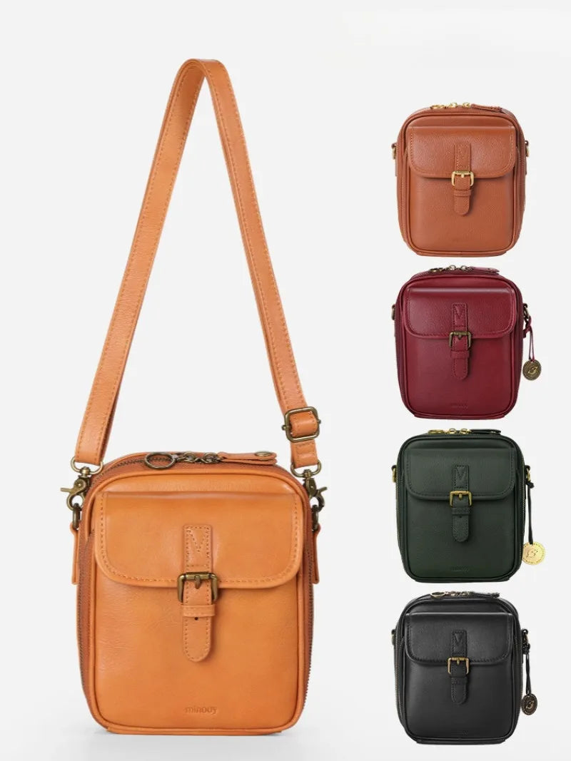 Vintage Design Leather Crossbody Shoulder Bags