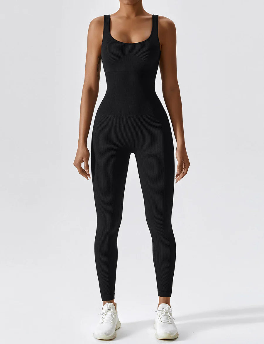 Velucia - U-Neck Seamless Jumpsuit