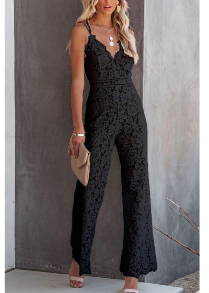 Thea - V Neck Jumpsuit