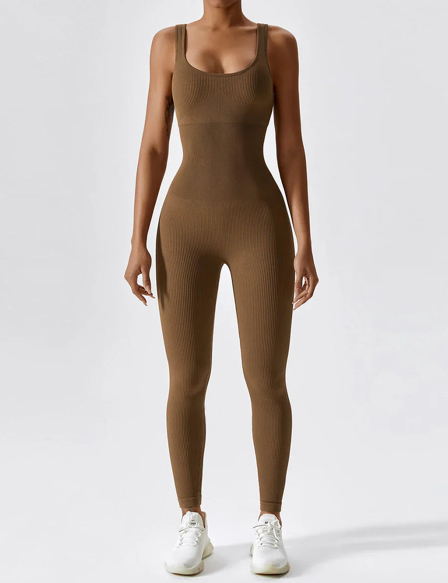 Velucia - U-Neck Seamless Jumpsuit
