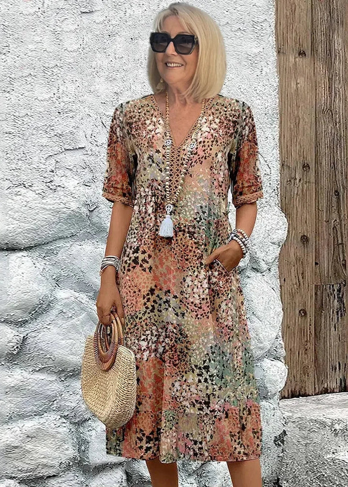 Aliyah – Relaxed Fit Printed Midi Dress