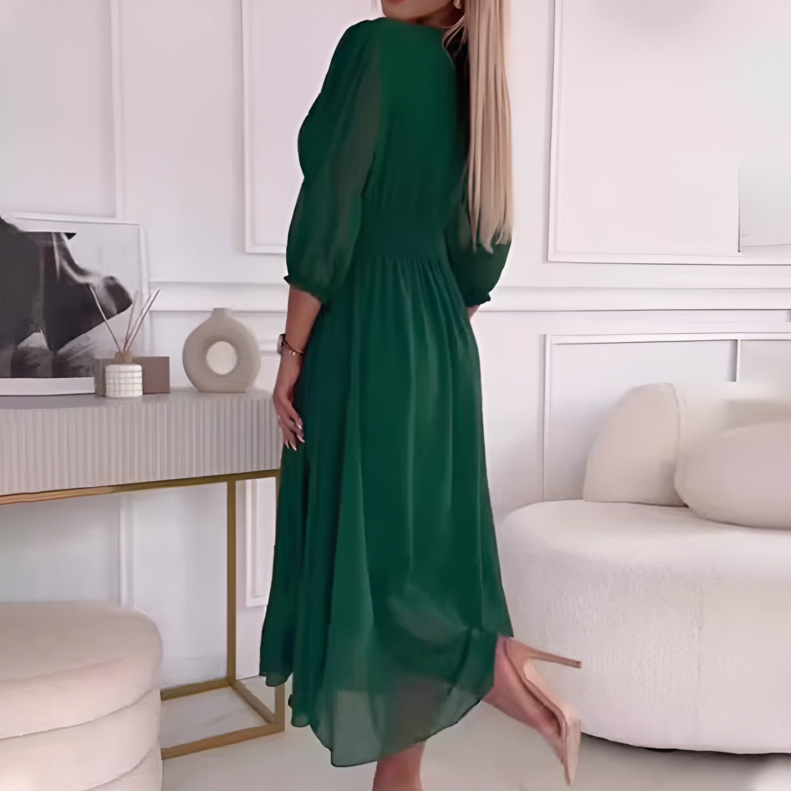 Abigail - Light Slik Chiffon Dress