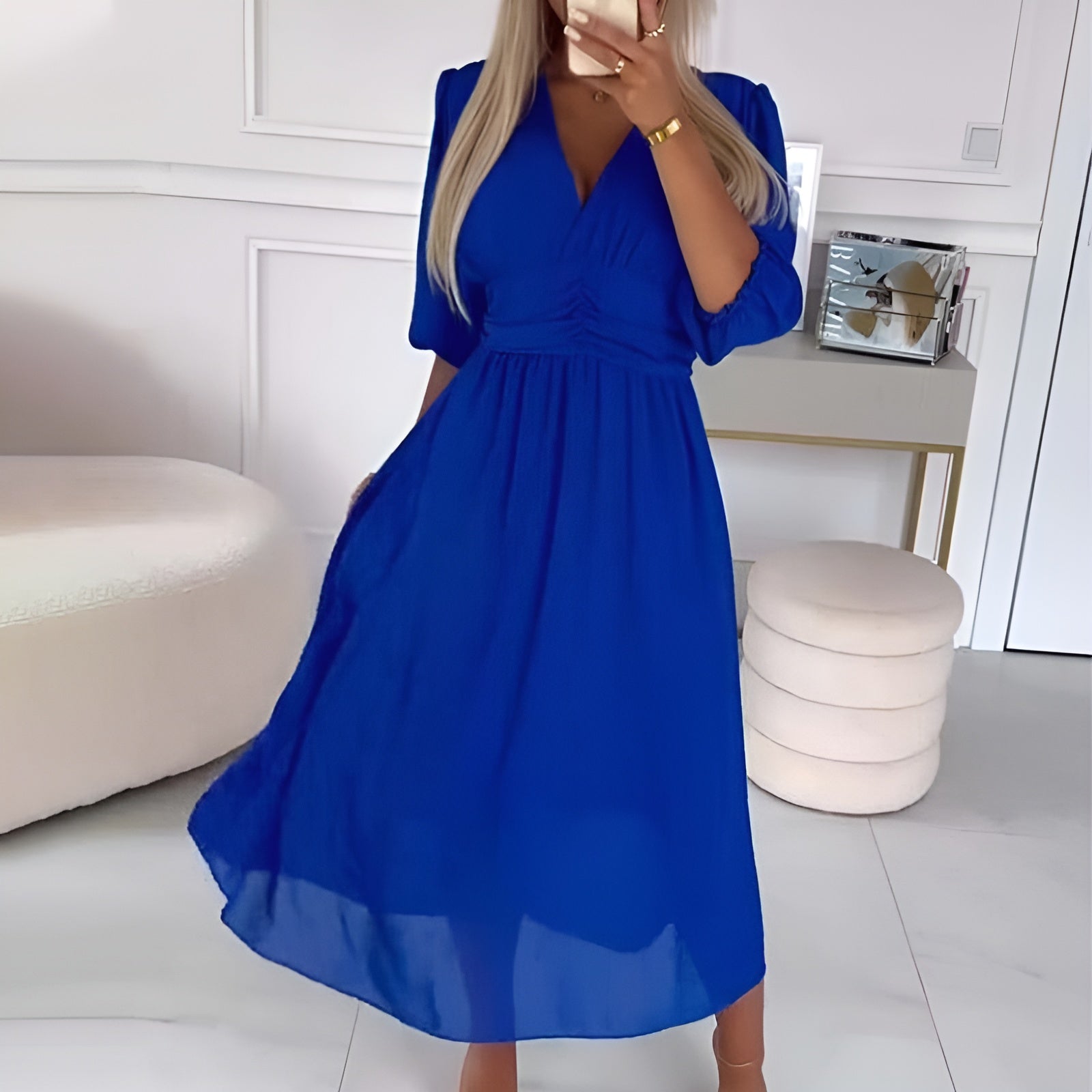 Abigail - Light Slik Chiffon Dress