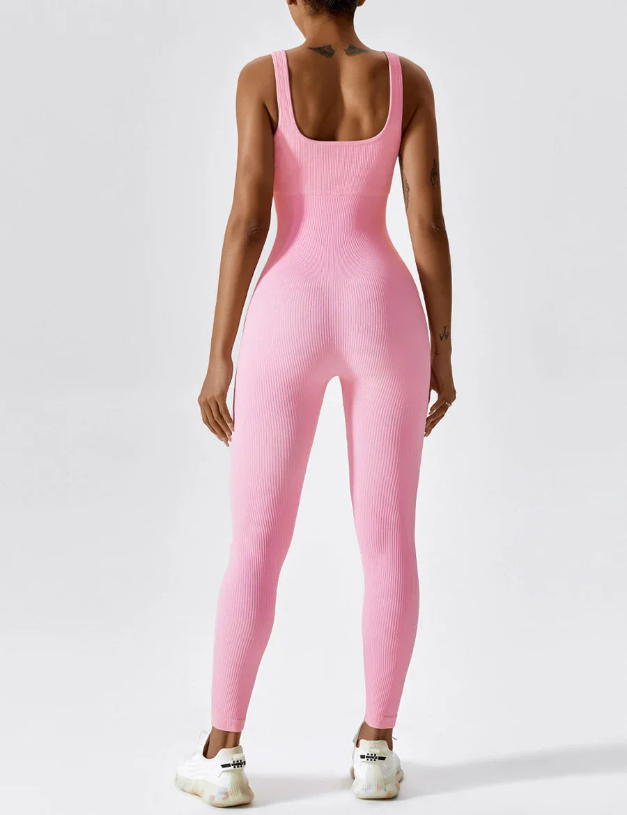 Velucia - U-Neck Seamless Jumpsuit