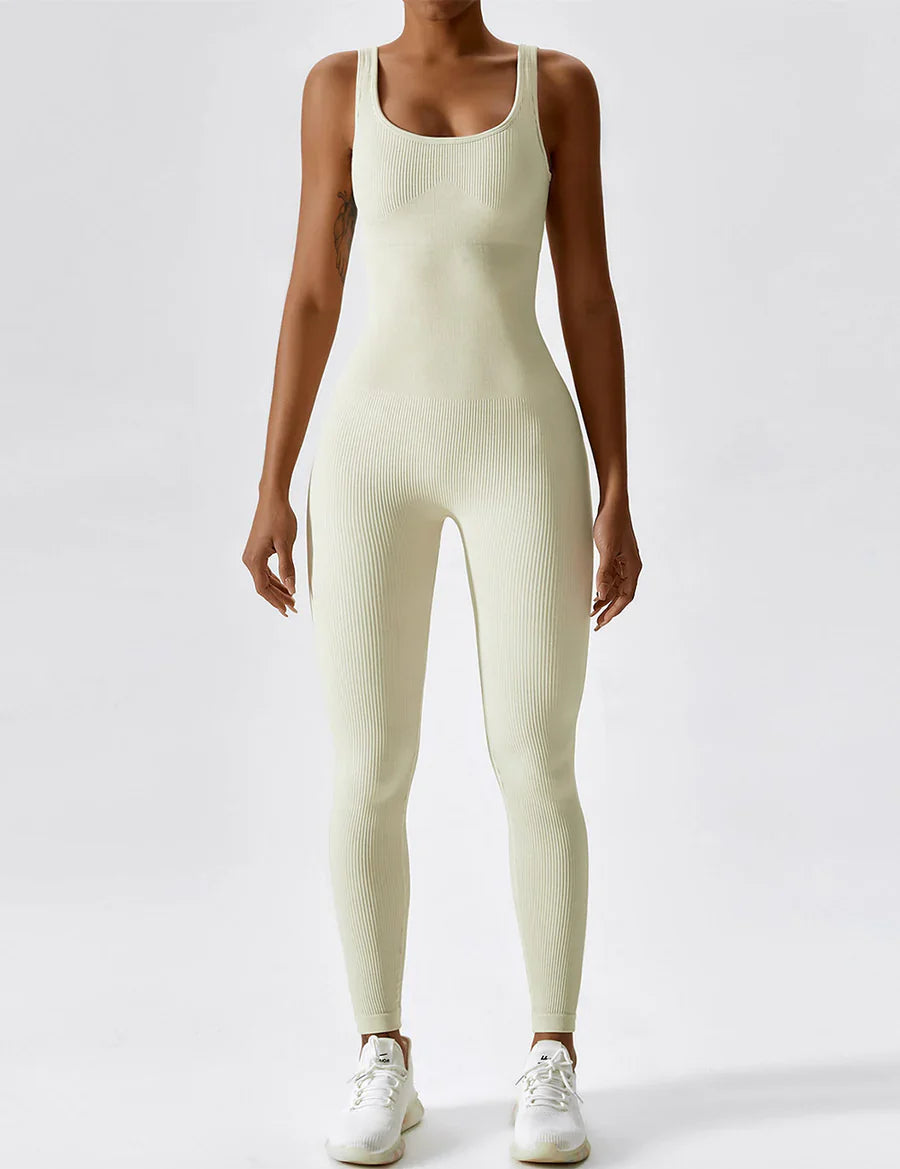 Velucia - U-Neck Seamless Jumpsuit